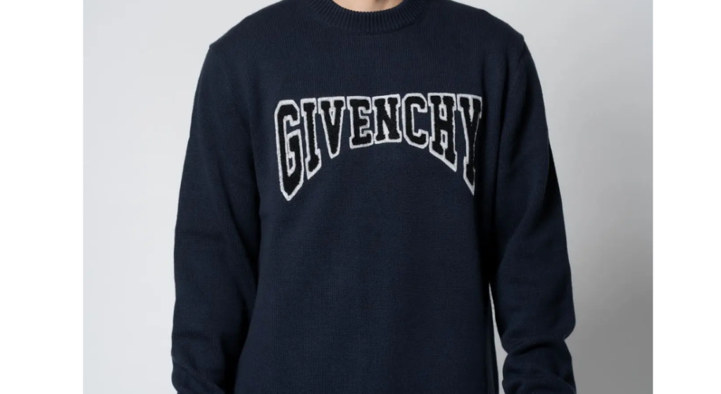 Givenchy Blue Floral Logo Sweatshirt